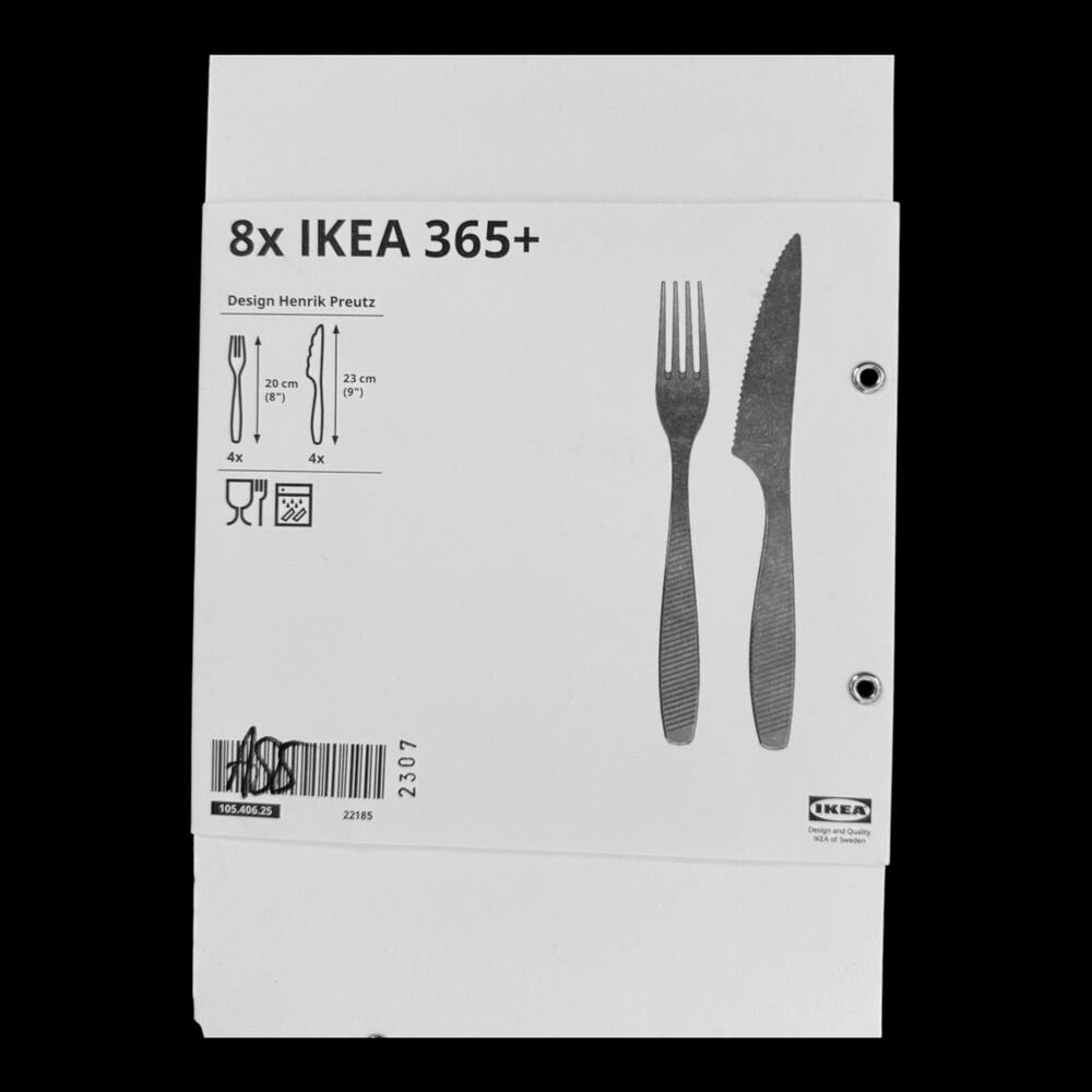 IKEA 365+ 8-piece Stainless Steel Steak Flatware Set (4 Knives 4 Forks)